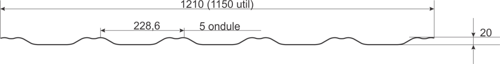 tigla metalica la pret avantajos - schita 